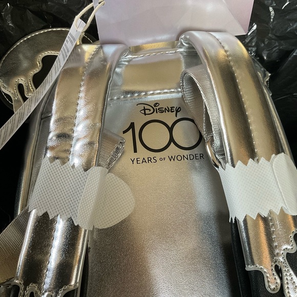 DISNEY PARKS  Loungefly Mickey Drip ears backpack 100 yrs ANNAVERSARY NWT - Picture 7 of 12
